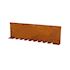 Kantopsluiting Single flex (flg) 300x10 cm Corten