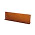 Kantopsluiting Double (flg) 300x10 cm Corten