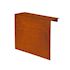 Overzetstuk muurelement recht 150x15,8x30 cm Corten