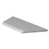 Schellevis® Zwembadrand hoek links 100/60x40x5 cm Grijs