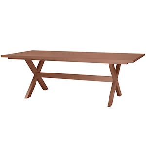 Delta Picknick Tafel Aluminium 220x105x75 cm Terra