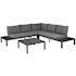 La Vida Lounge Set Aluminium Incl Kussens Anthraciet