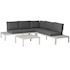 La Vida Lounge Set Aluminium Incl Kussens Wit