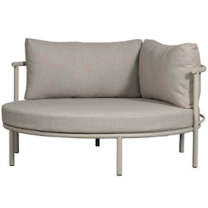 Mulberry Rond Loungebed 150x150x73 cm Aluminium Zand