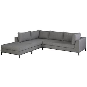 Sicilië Loungeset 262x246x60 cm Ash Grey