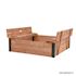 Zandbak Douglas Roy met deksel/zitbank 120x120x30 cm