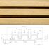 WEO35 Gardenwall 290x17x3,3 cm Cedar (wb 14 cm) Triple