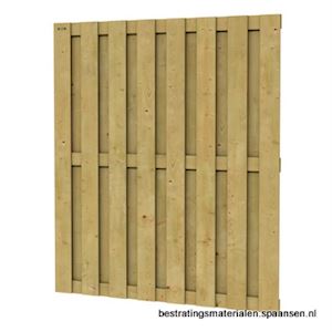 Scherm Jumbo Vuren geschaafd 15 planks 15mm 180x200 cm groen geïmpregneerd