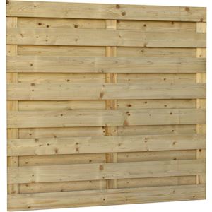 Scherm Jumbo Vuren geschaafd 15 planks 15mm 180x180 cm groen geïmpregneerd