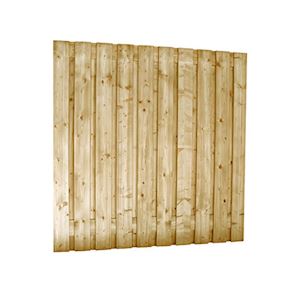 Scherm Jumbo Vuren geschaafd 19 planks 15 mm 180x180 cm groen geïmpregneerd