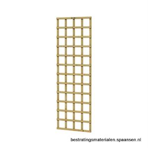 Trellis Vuren de luxe maaswijdte 11,5x11,5 cm groen geïmpregneerd