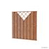 Scherm Hardhout recht vert. V trellis 180x180 cm