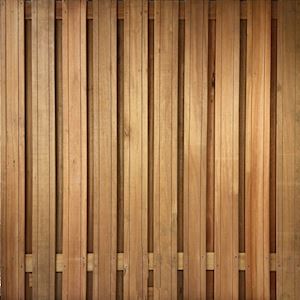 Scherm hardhout geschaafd Keruing 19+2 planks 180x180 cm Beton Premium