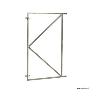 Stalen poortframe verzinkt 120x155 cm verstelbaar