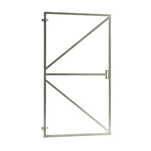 Stalen poortframe verzinkt 100x180 cm verstelbaar met slotkast